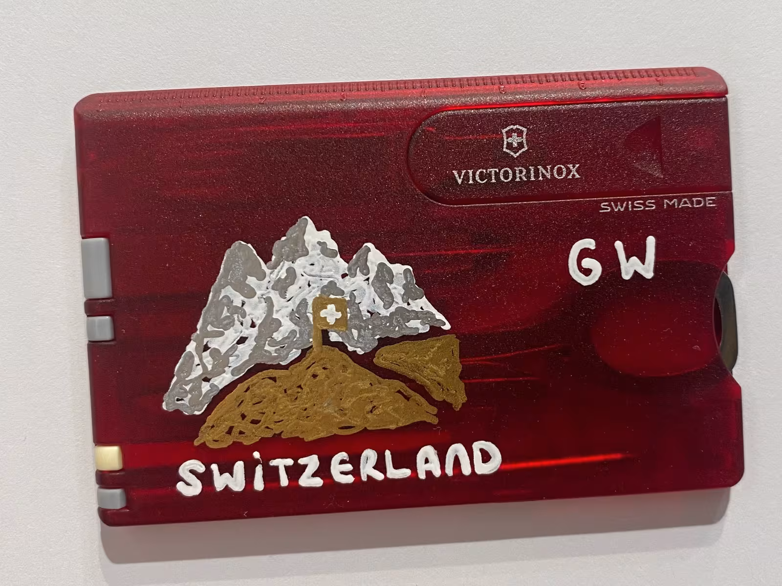 Handbemalte Swiss Cards für Victorinox am Flughafen Zürich – 2